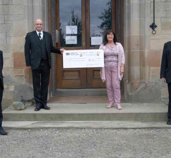 2021 08 31 Chq presentation by Grand Provinvial Lodge